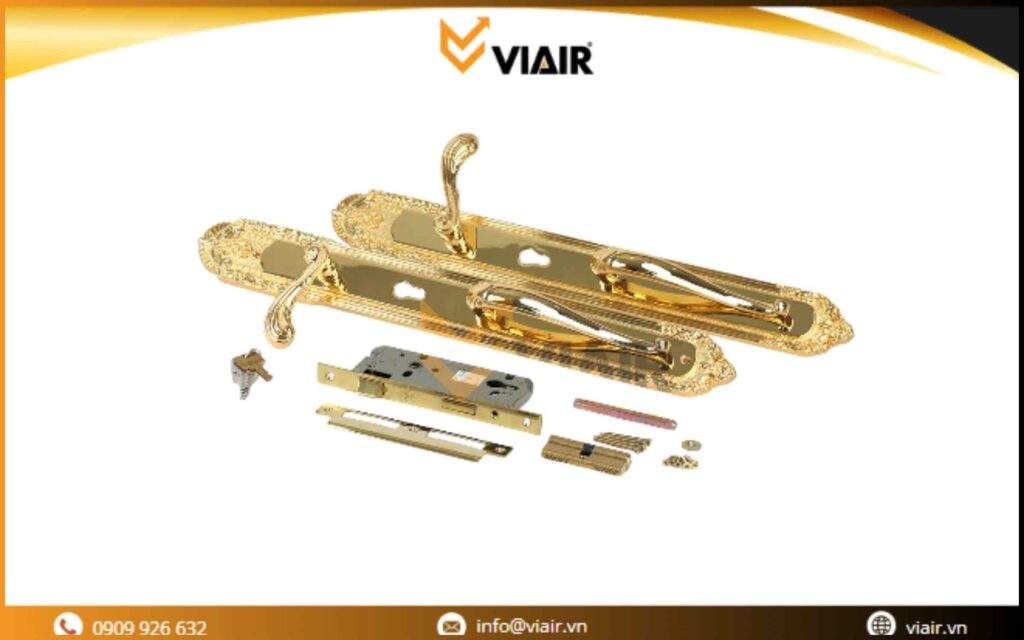 Khóa cửa đại sảnh đồng Viair SA124-152-GV