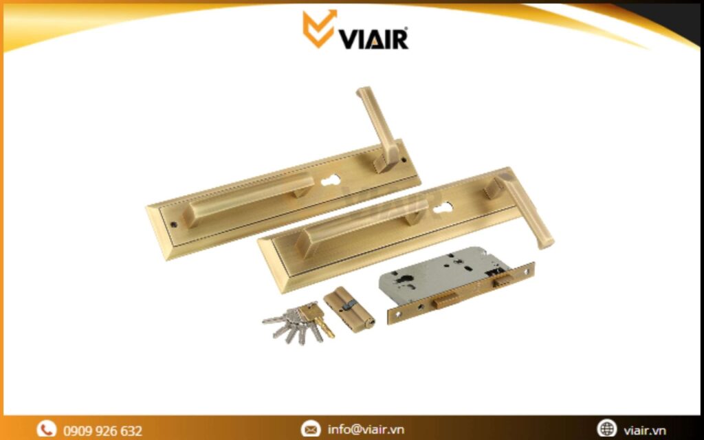 Khóa cửa đại sảnh đồng Viair SA08-GR