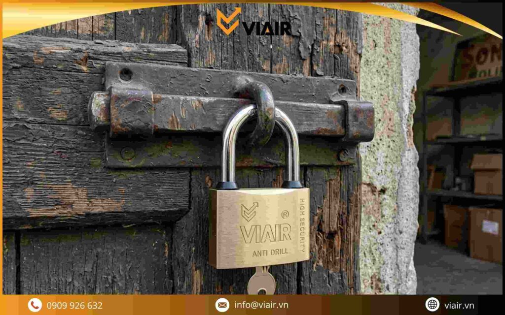 Khóa bấm đồng nguyên khối loại dày Viair