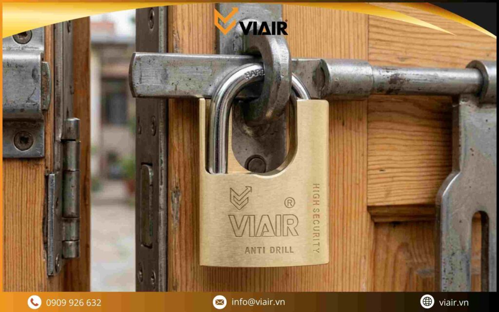 Khóa bấm đồng chống trộm Viair