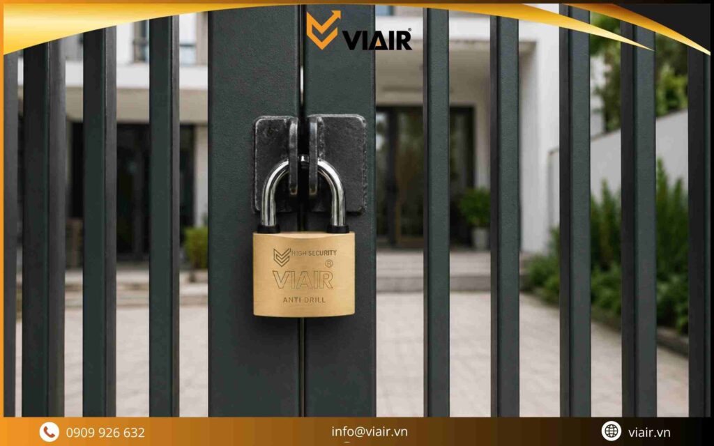 Khóa bấm đồng chống cắt cao cấp bảo vệ kiên cố cho nhà