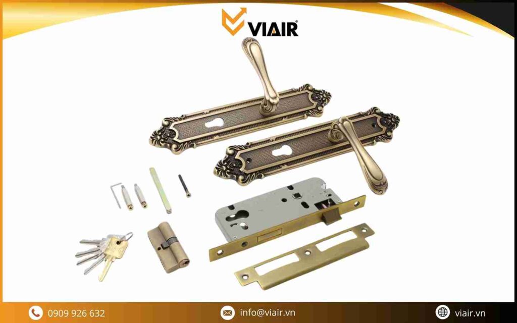 KHÓA CỬA BẰNG ĐỒNG VIAIR X122-15