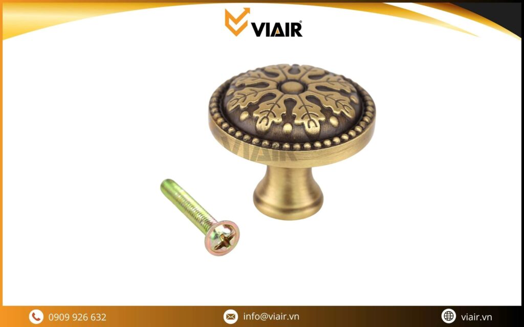 TAY NÚM TỦ ĐỒNG THAU LL051-15