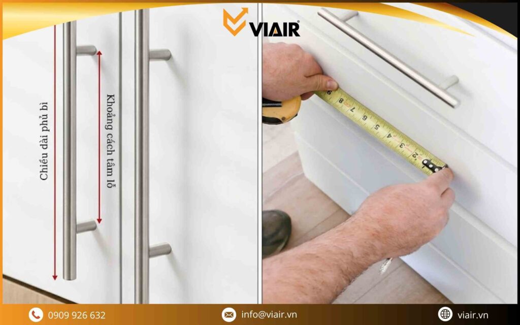 Xác định khoảng tâm bằng thước dây