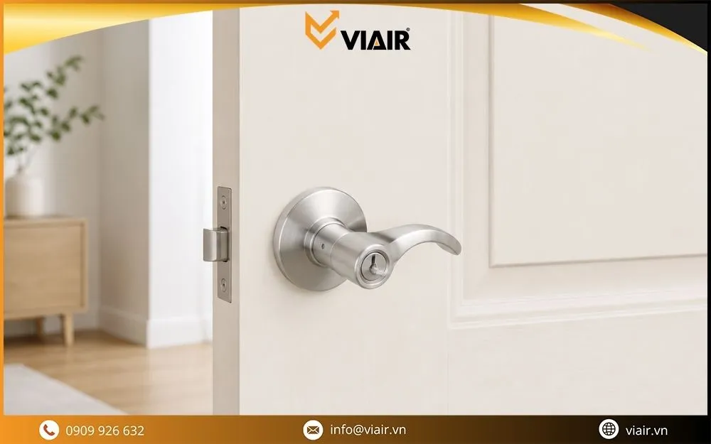 cách sử dụng khóa cửa tay gạt