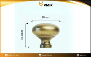 Kích thước tay nắm tủ bếp núm