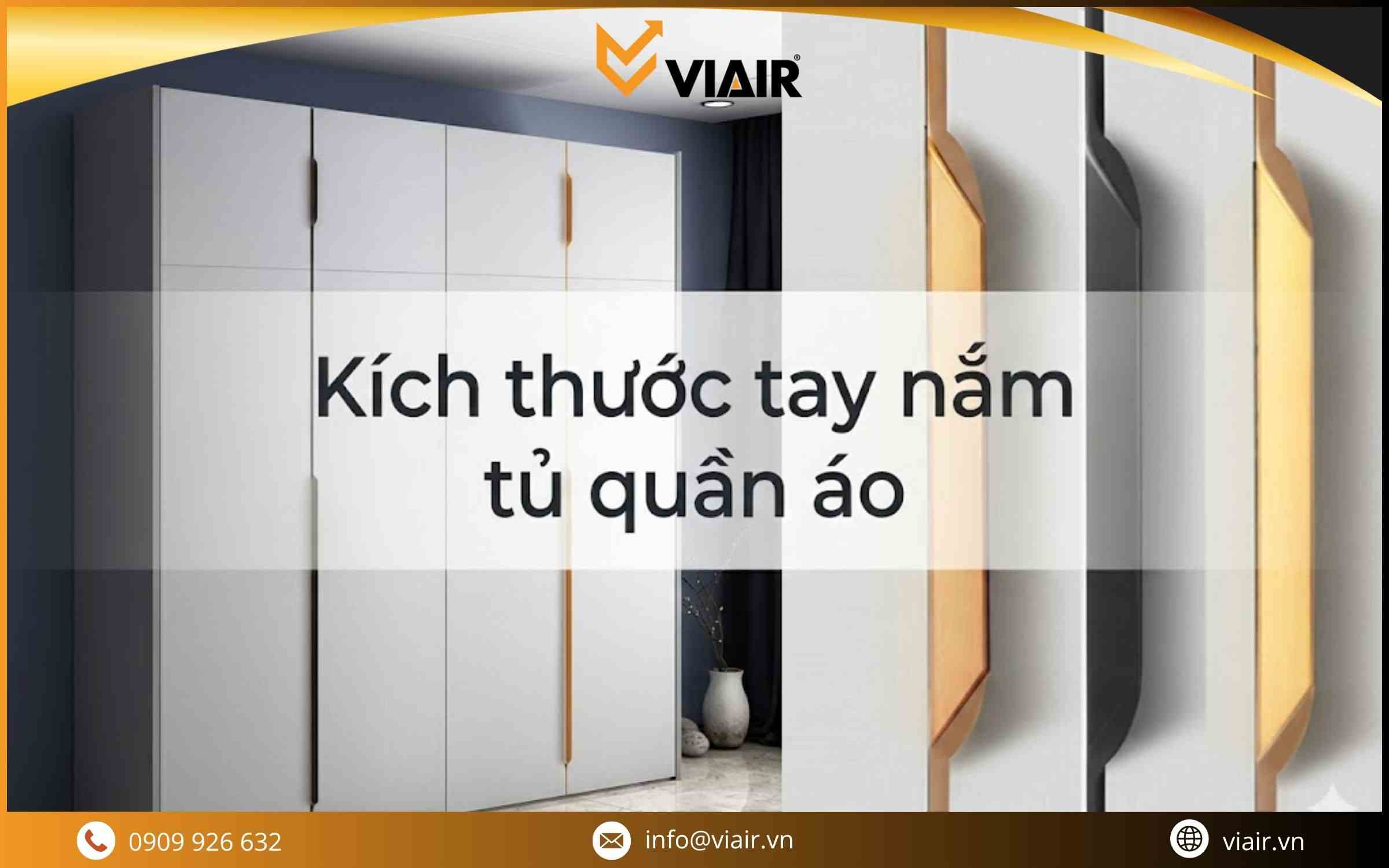 Kích thước tay nắm tủ quần áo