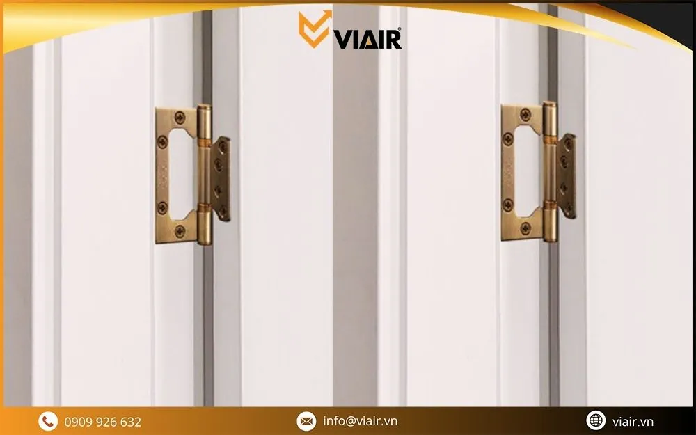 Bản lề âm dương cho cửa gỗ công nghiệp giúp tăng tính thẩm mỹ và lắp đặt dễ dàng