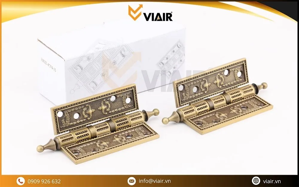 BẢN LỀ ĐỒNG VIAIR HK02-15 với thiết kế sang trọng dành cho cửa gỗ