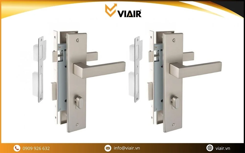 Hướng dẫn lắp ổ khóa tay gạt