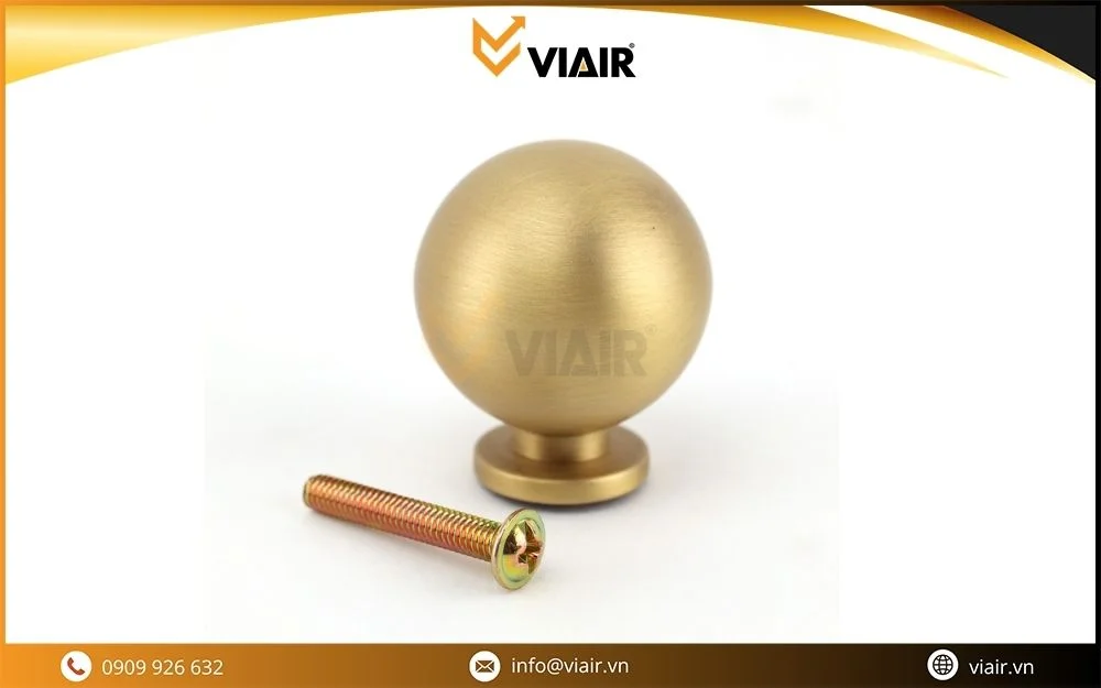 TAY NÚM TỦ ĐỒNG THAU LL070-15