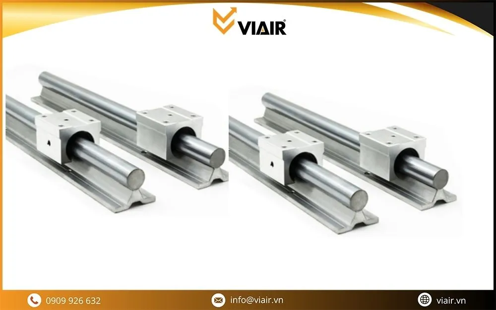Ray trượt tròn dẫn hướng chính xác, phù hợp cho máy móc và thiết bị công nghiệp
