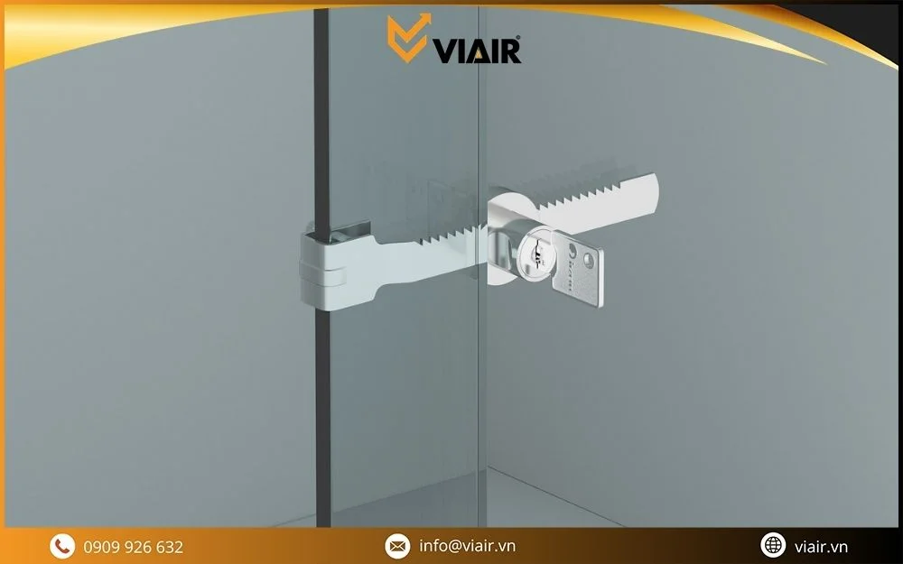 Khóa tủ kính răng cưa