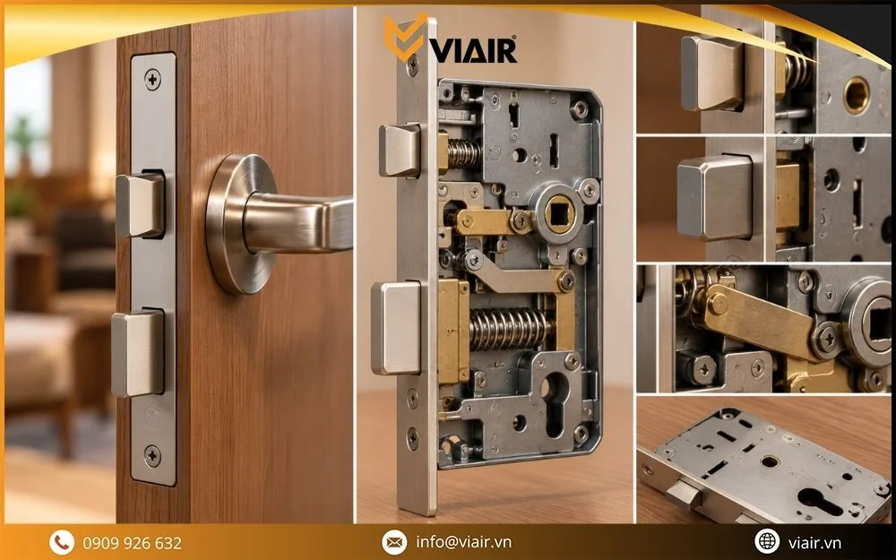 Thân khóa cửa tay gạt