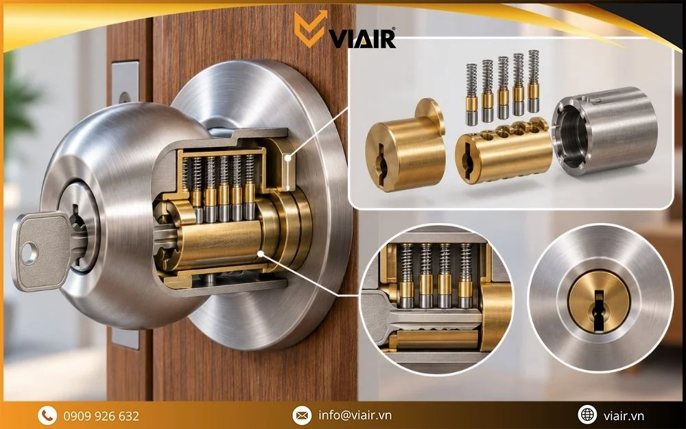 Bộ phận ruột khóa