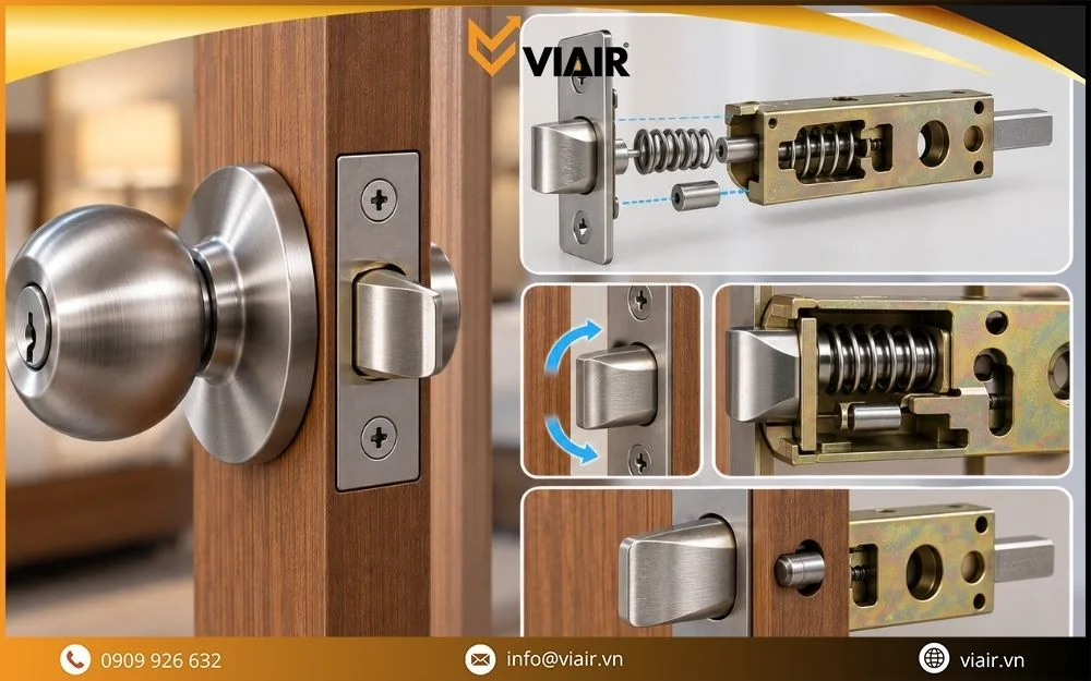 Bộ phận Chốt khóa và cụm cò khóa