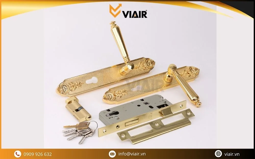 Khóa cửa Viair bằng đồng chất lượng cao